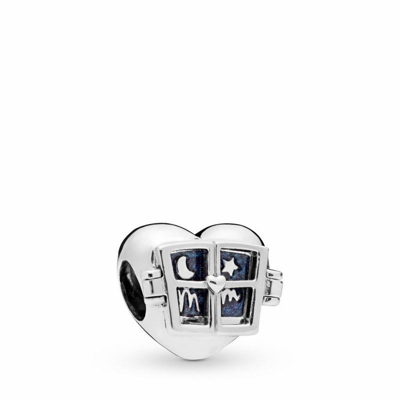 Pandora Window Heart Charm Silver Egypt WL1359642